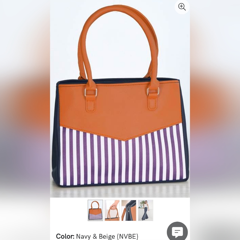 Tan nautical purse